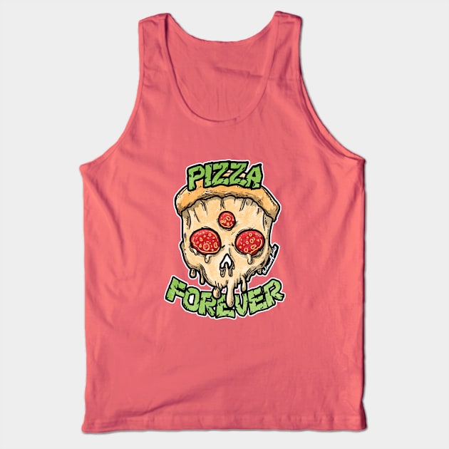 Pizza Forever Tank Top by TheLoneWolfStudio